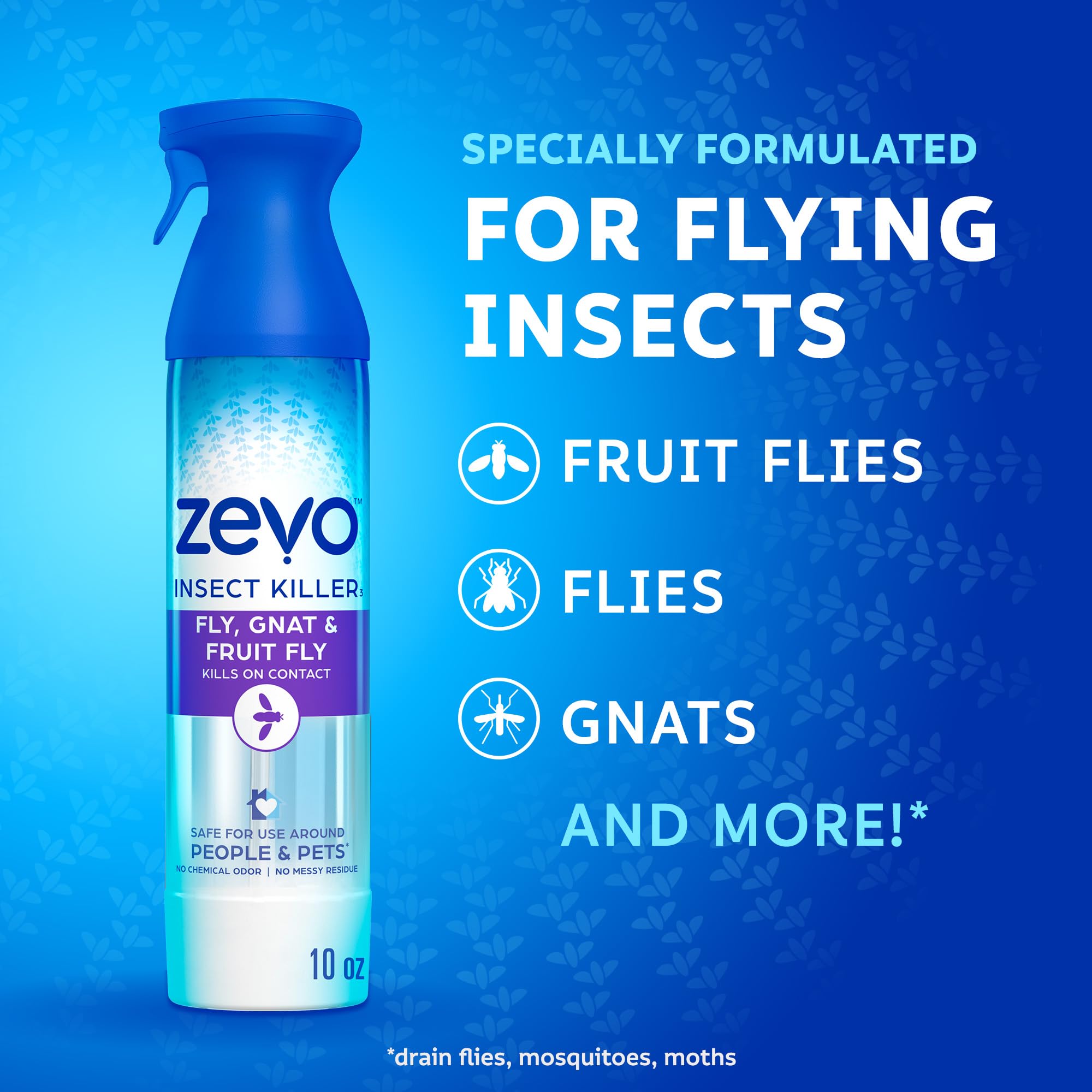 ZEVO being applied in a kitchen for targeted bug control.