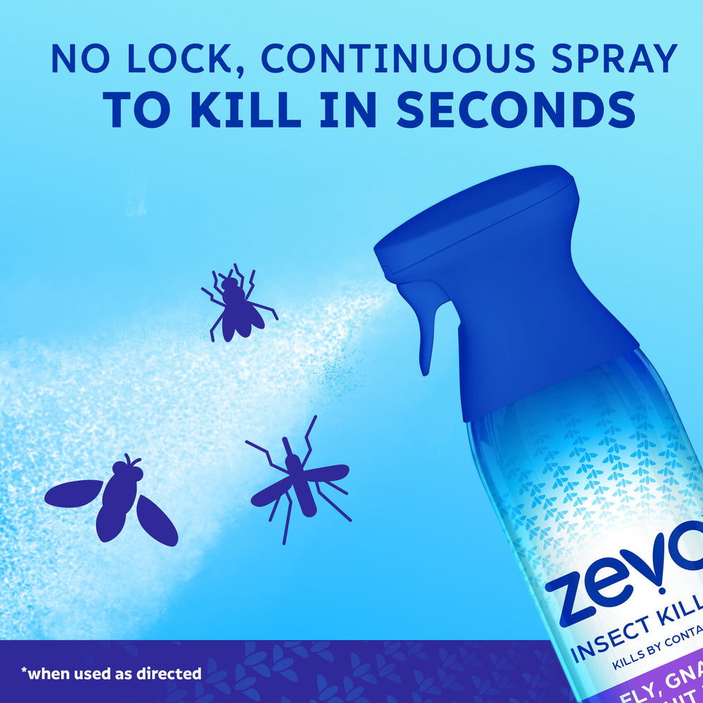 ZEVO spray on outdoor patio for versatile multi-insect control.