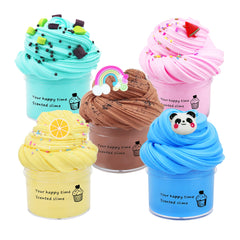 ZeweierSlime butter slime kit pack close-up with charms for creative, calming play.