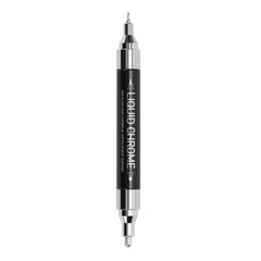 ZEYAR Liquid Chrome Marker cap close-up shows dual tips for precise lines on metal
