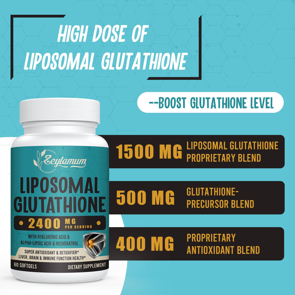 Zeylamum Glutathione softgels pour demonstrates quick, mess-free daily dosing