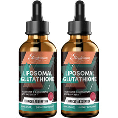 Zeylamum liposomal glutathione liquid bottle with pour for easy dosing.