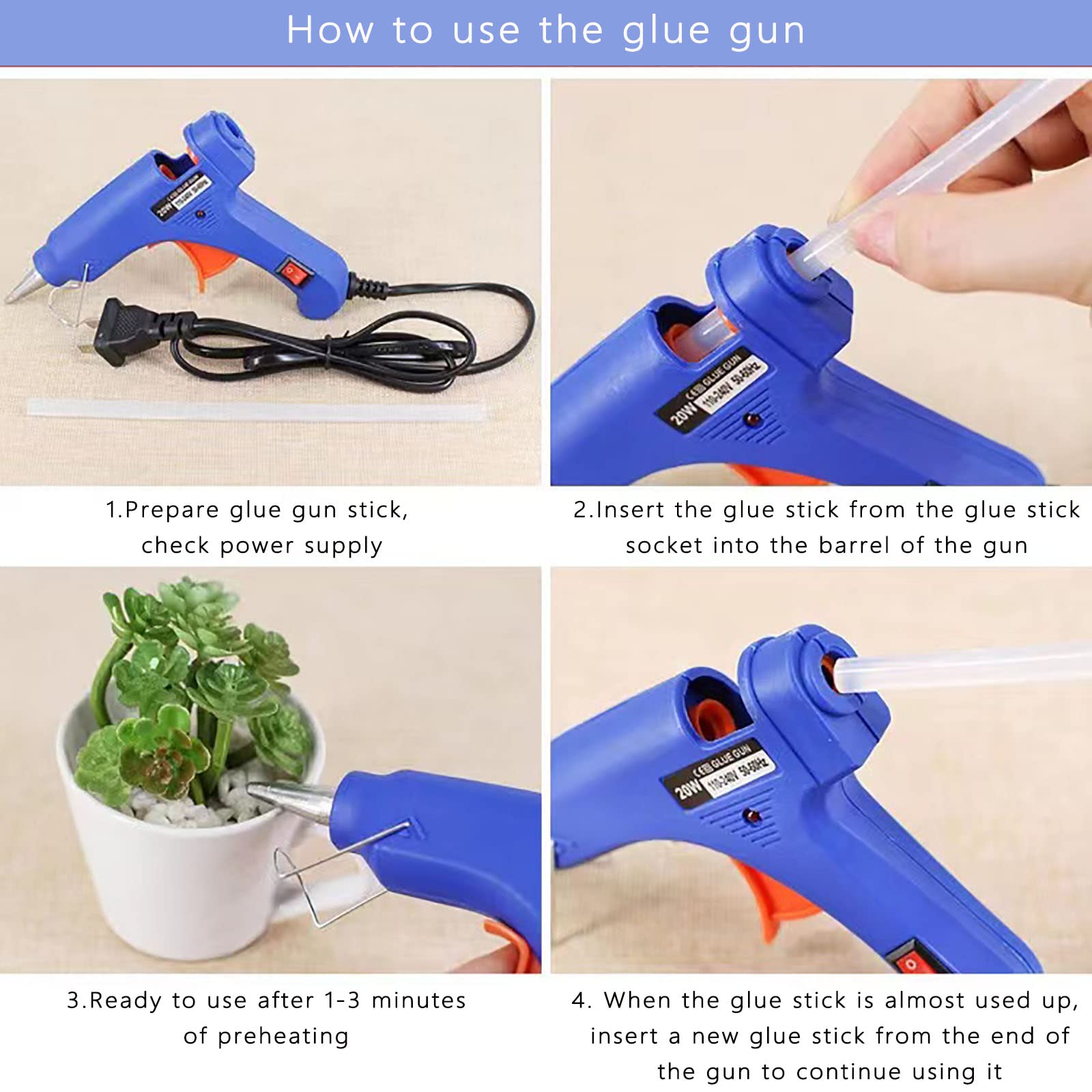 ZFYOUNG glue gun in action for crafts and small repairs