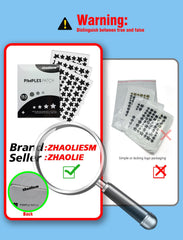 ZHAOLIESM Black Star Patch visible on skin for playful yet practical blemish coverage.