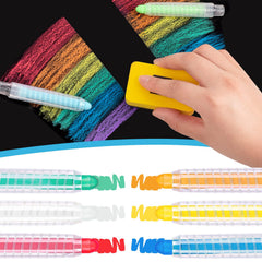 ZHBDMGK 4-inch sidewalk chalk sticks provide a comfortable grip for little hands