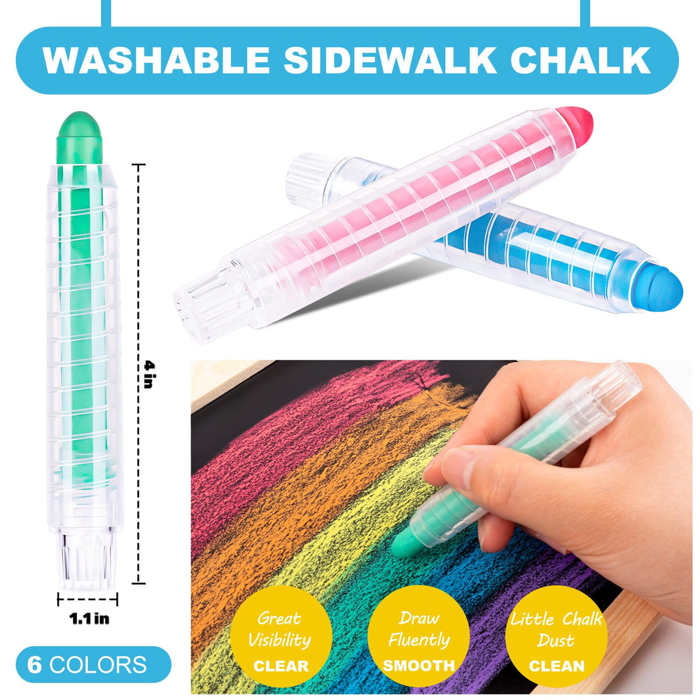 ZHBDMGK chalk with rotatable holder enables convenient drawing for kids
