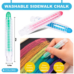 ZHBDMGK chalk with rotatable holder enables convenient drawing for kids