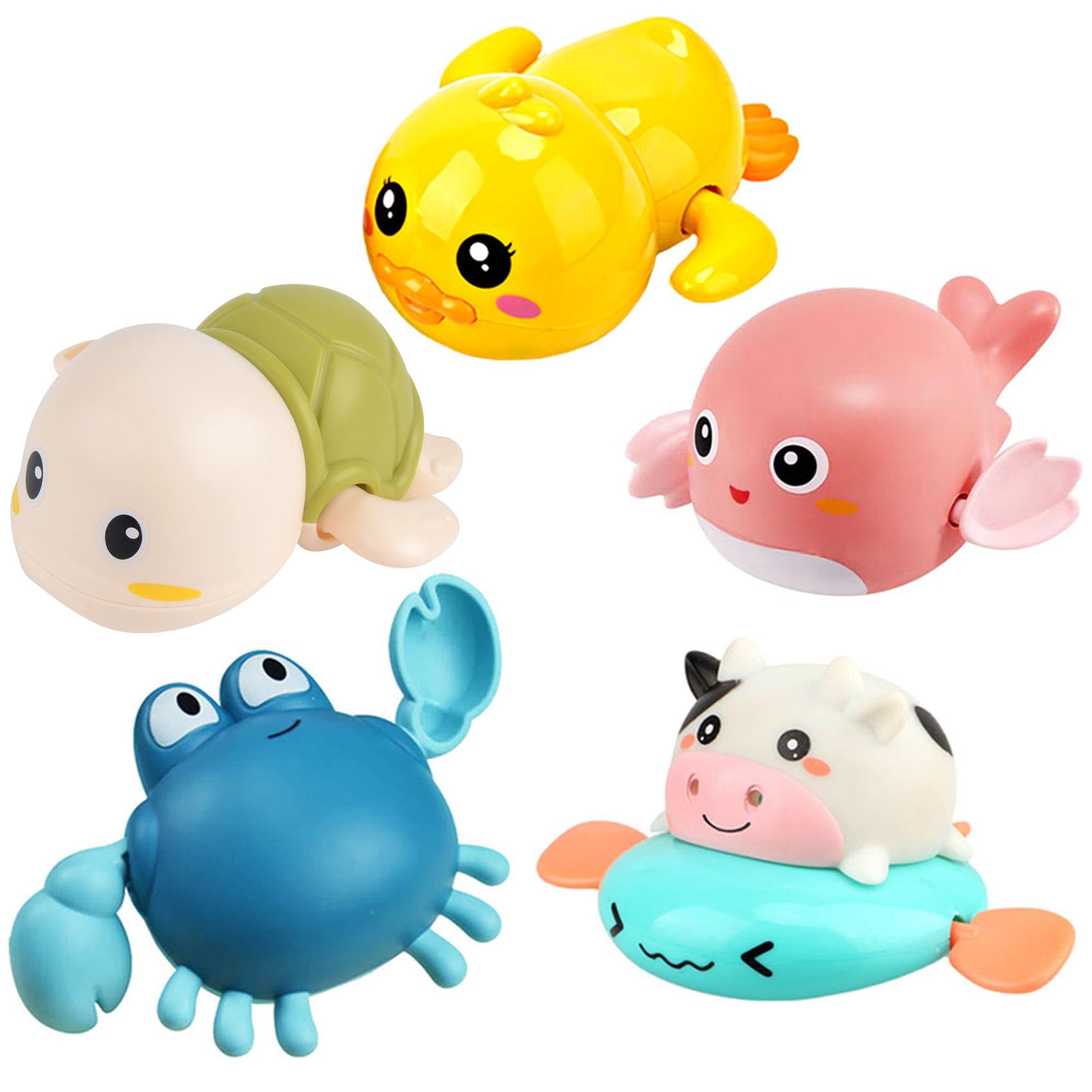 ZHFUYS bath toy dolphin paddling in water for fun bath time.