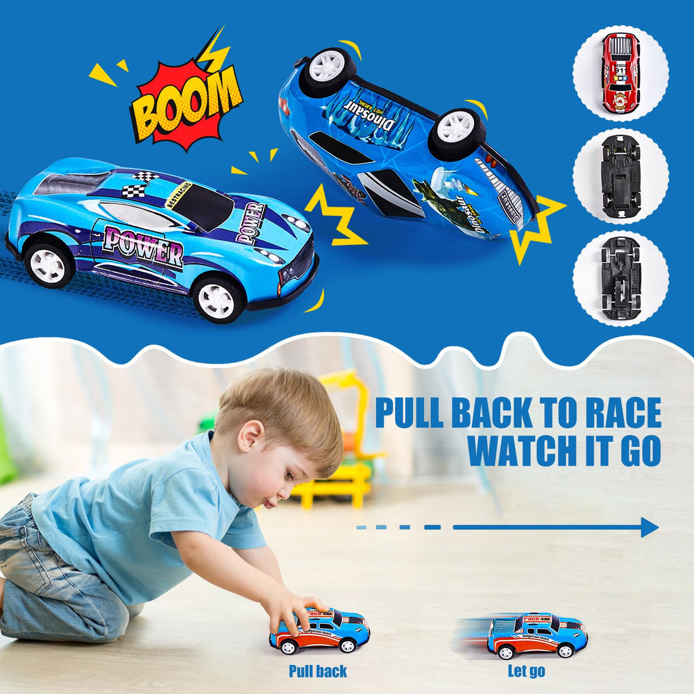 ZHFUYS pull-back cars box storage demonstrates easy organization