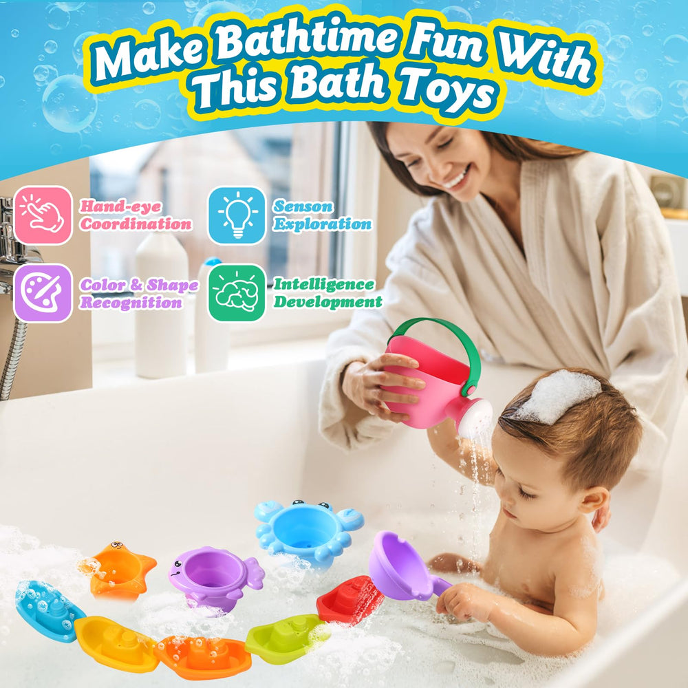 ZHIHUAN bath spoon toy supports little hands in scooping.