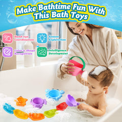 ZHIHUAN bath spoon toy supports little hands in scooping.
