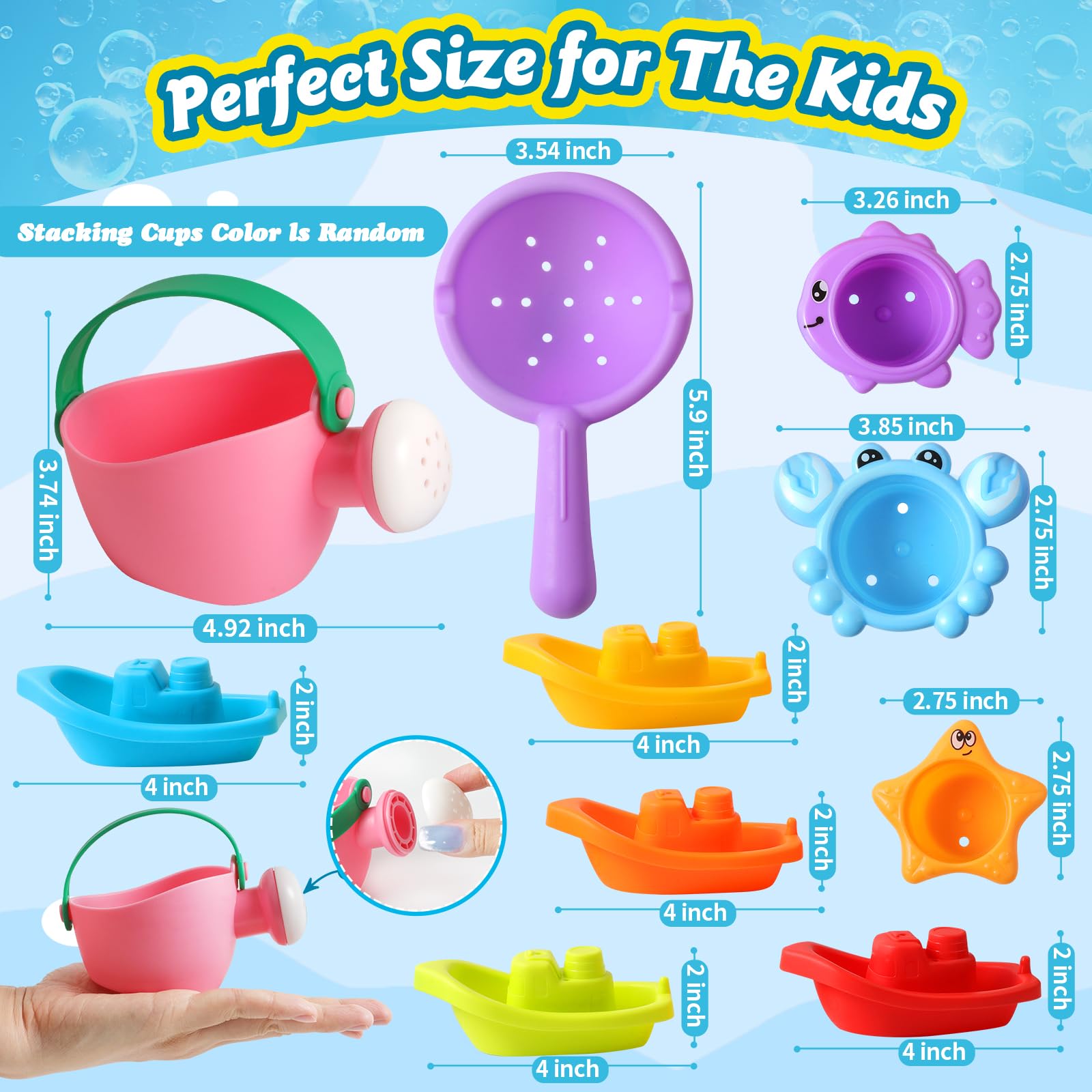 ZHIHUAN bath-time toys work at pools or beaches for outdoor fun.