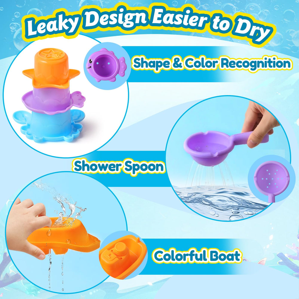 ZHIHUAN stacking cups aid stacking, nesting, and shape recognition.