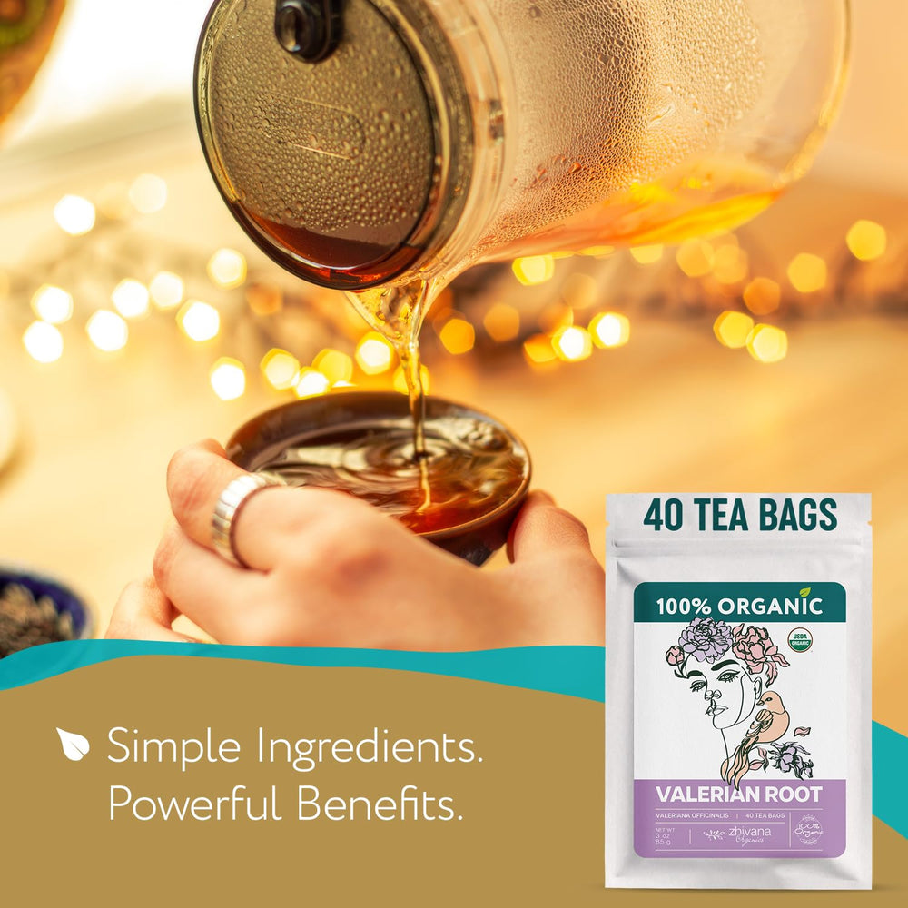 Zhivana Organics tea kettle brew scene captures inviting aroma.