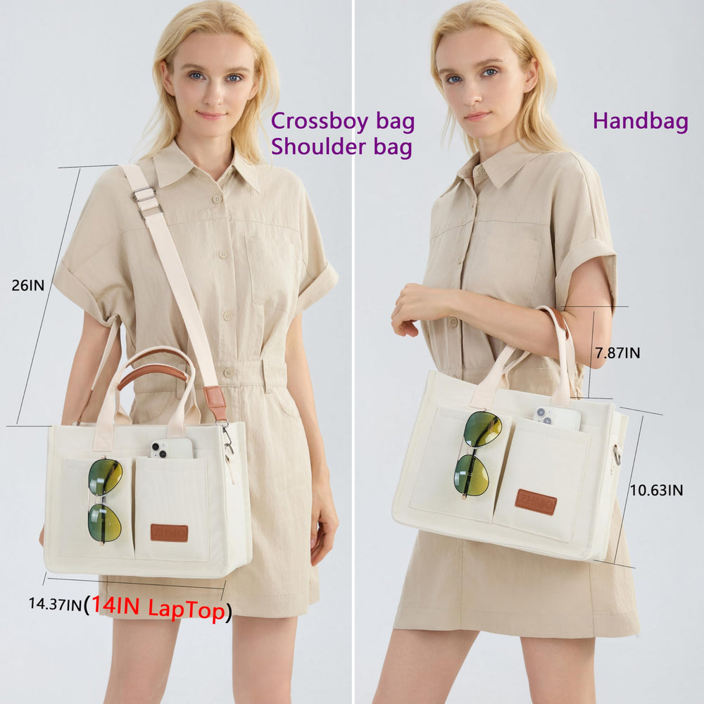 ZHMO tote bag with inner cup holder for beverages during busy days
