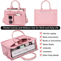 ZHMO tote large main compartment stores books cosmetics and daily essentials