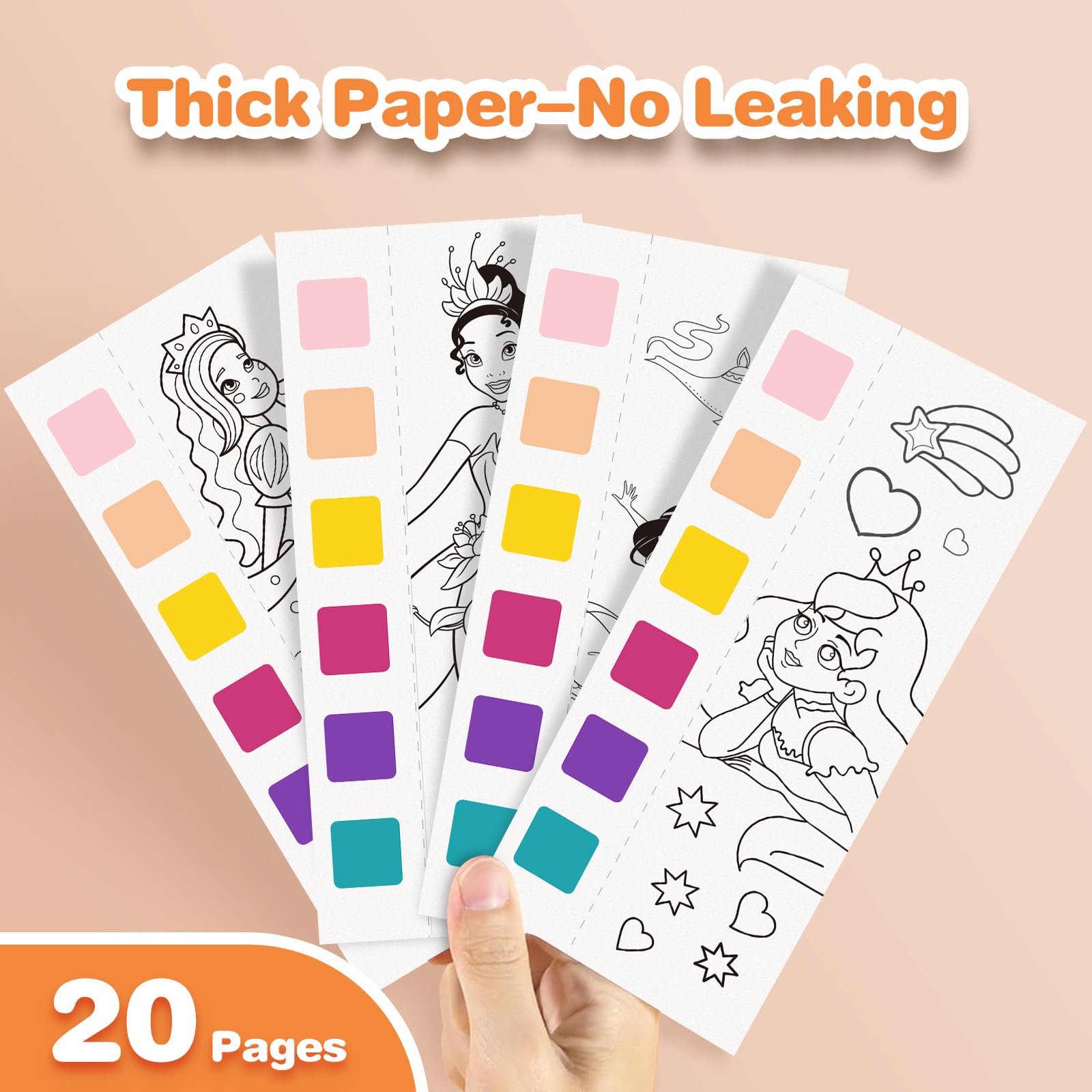 ZHOC thick paper close up showing bleed resistant pages for clean artwork