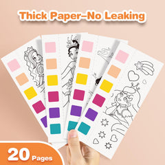 ZHOC thick paper close up showing bleed resistant pages for clean artwork