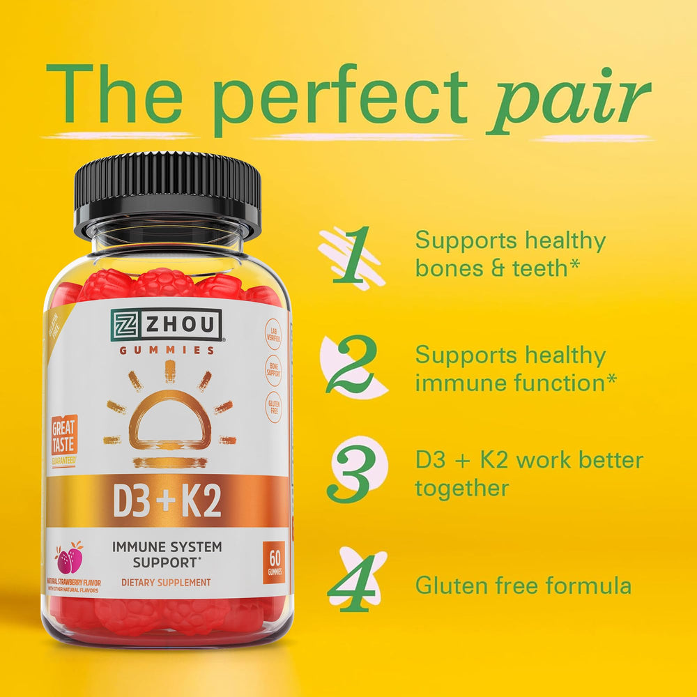 Label detail showing 5000 IU D3 and 90 mcg MK-7 per serving.