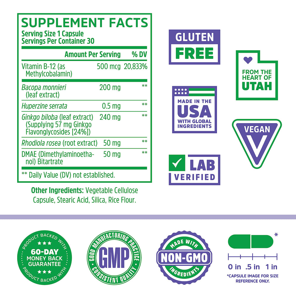 ZHOU Neuro-Peak capsules-closeup highlights a ready-to-take daily memory support.