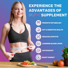 ZHPHK GLP-1 synbiotic blend capsule highlighting gut health support