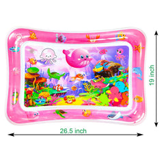 ZHUYNXIR floating toys on the mat offer interactive play for babies.