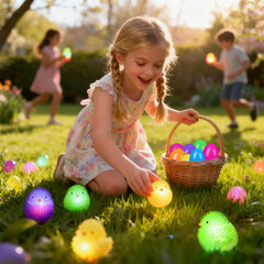 ZHZHHJMY glow-in-the-dark chick inside egg lights up after shaking.