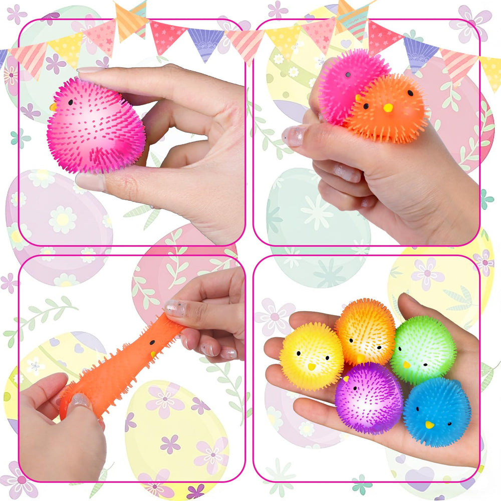 ZHZHHJMY squeezable stress ball chick for tactile, calming play.