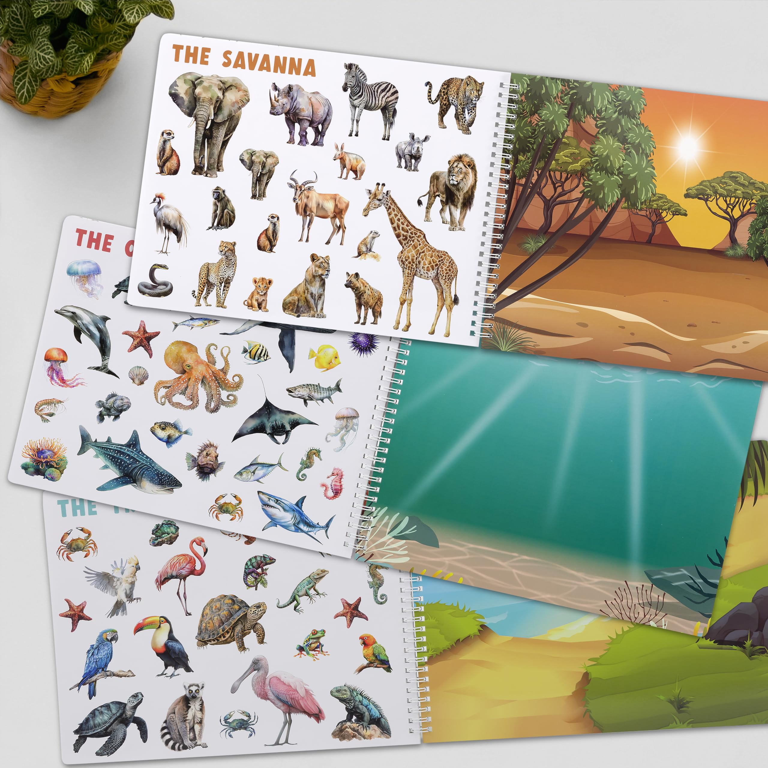ZICOTO colorful animals spread encourages quiet, screen-free entertainment during travel.