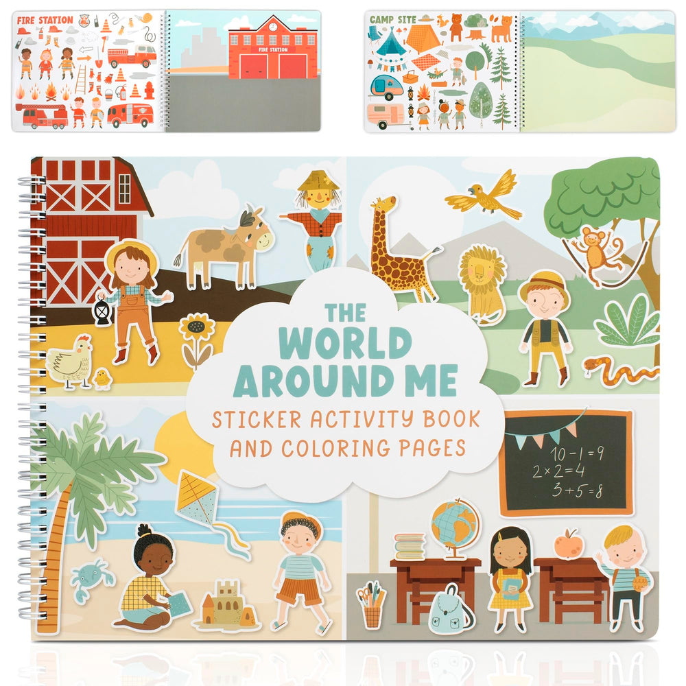 ZICOTO Fun Sticker Book cover featuring a smiling toddler for on-the-go entertainment