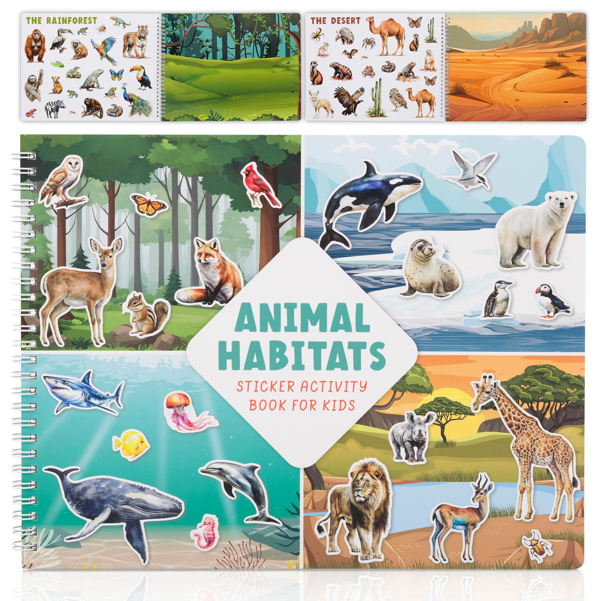 ZICOTO Fun Sticker Book cover with playful scenes for toddlers, inviting instant creative play.