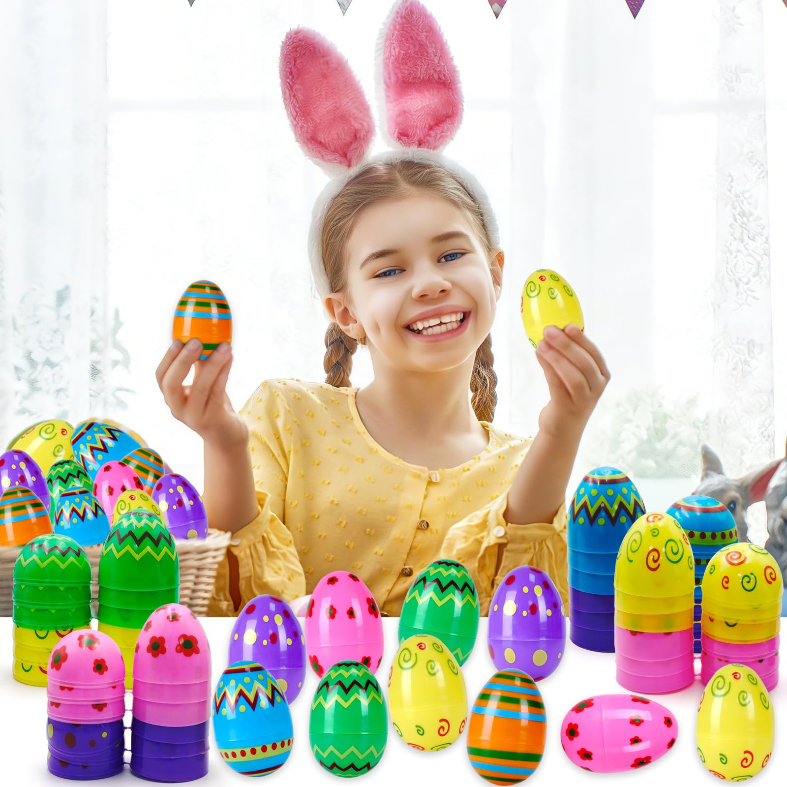 ZICZLI eggs with printed designs add festive visual flair to celebrations.