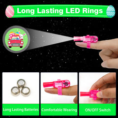 ZICZLI projector pattern on finger light adds magical Easter glow.