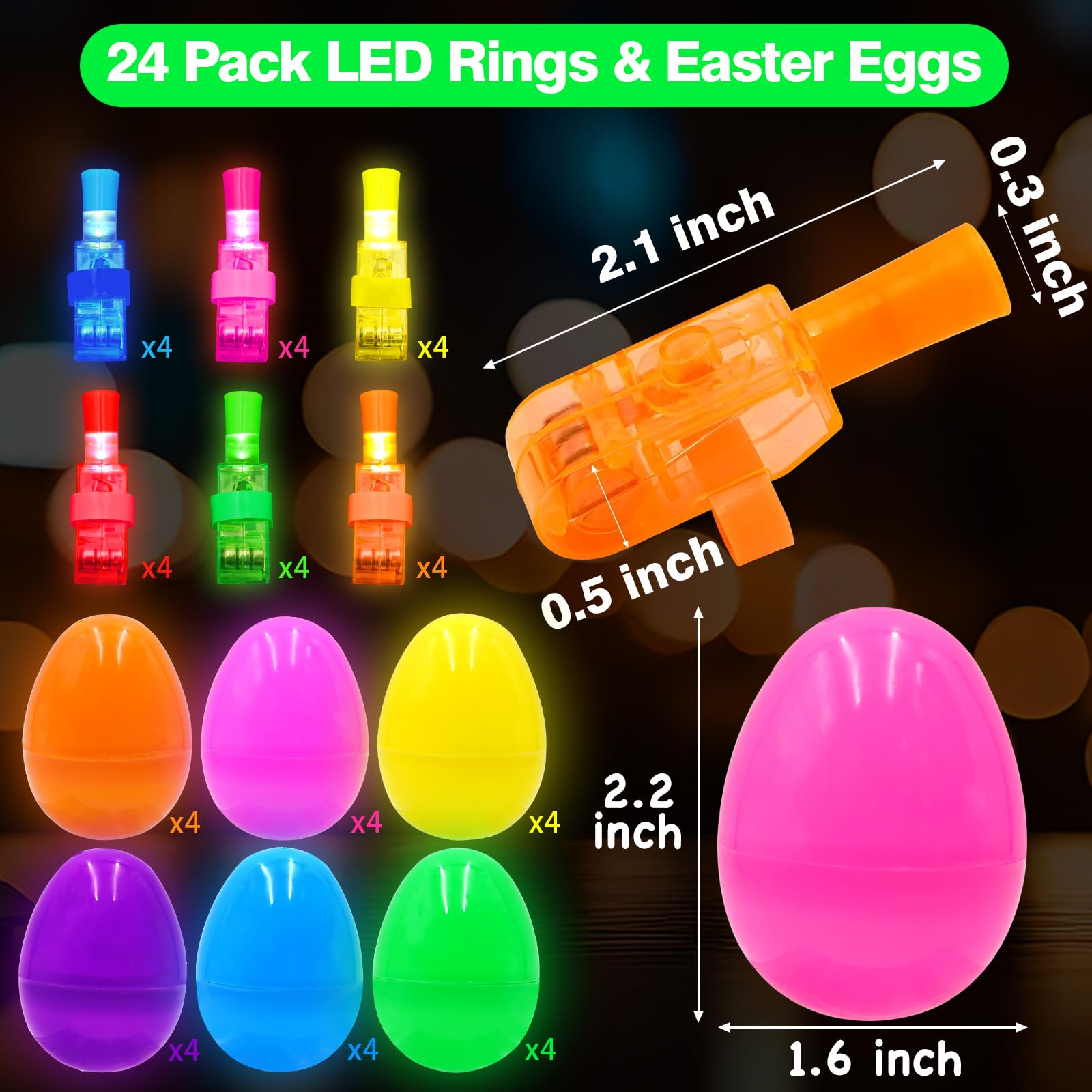 ZICZLI rabbit LED finger lights glow vividly for glow-in-the-dark fun.