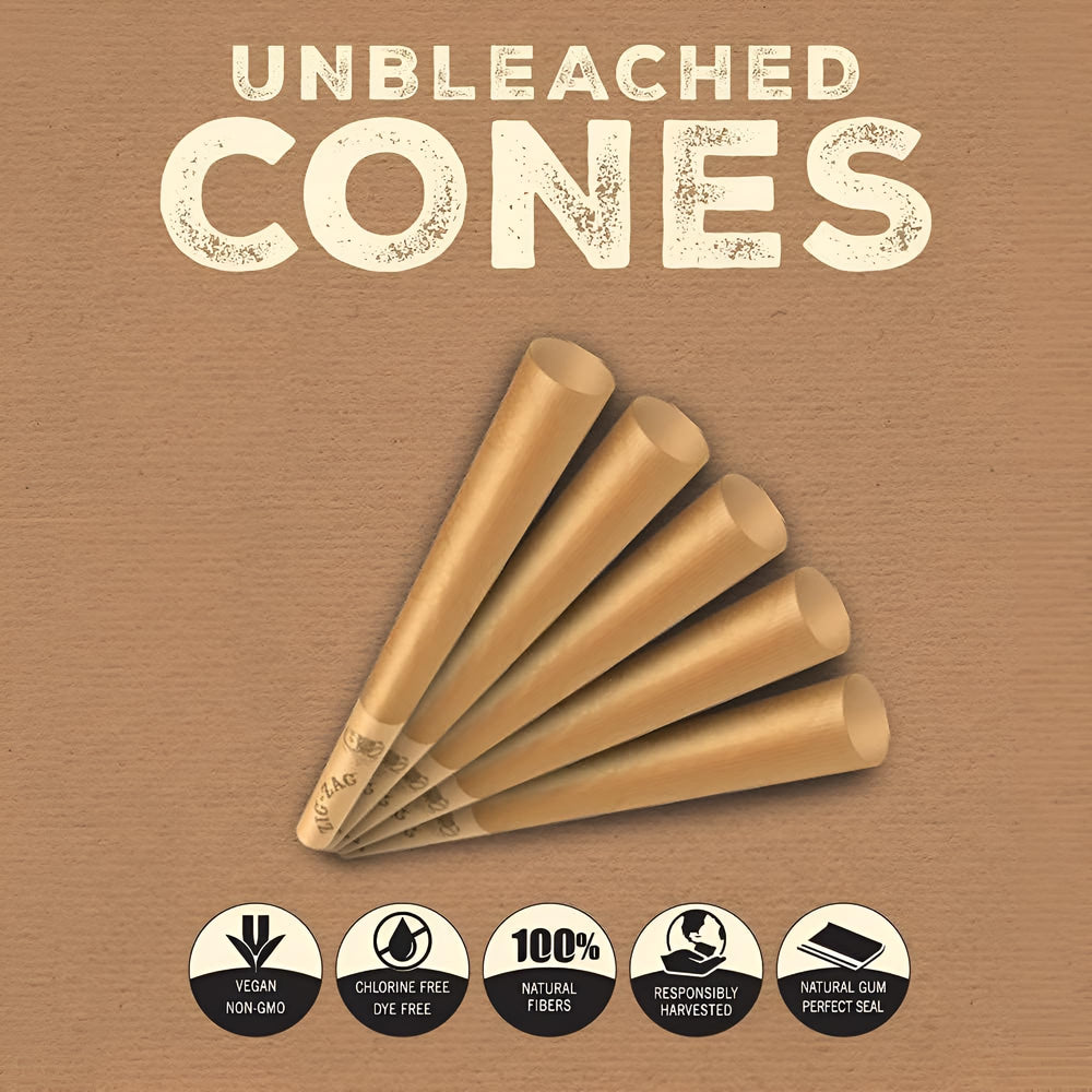 Authentic Zig-Zag Watermark on King Cones for genuine quality.