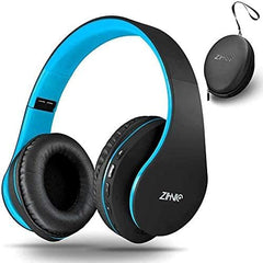 ZIHNIC headphones folded compact for travel and portability.