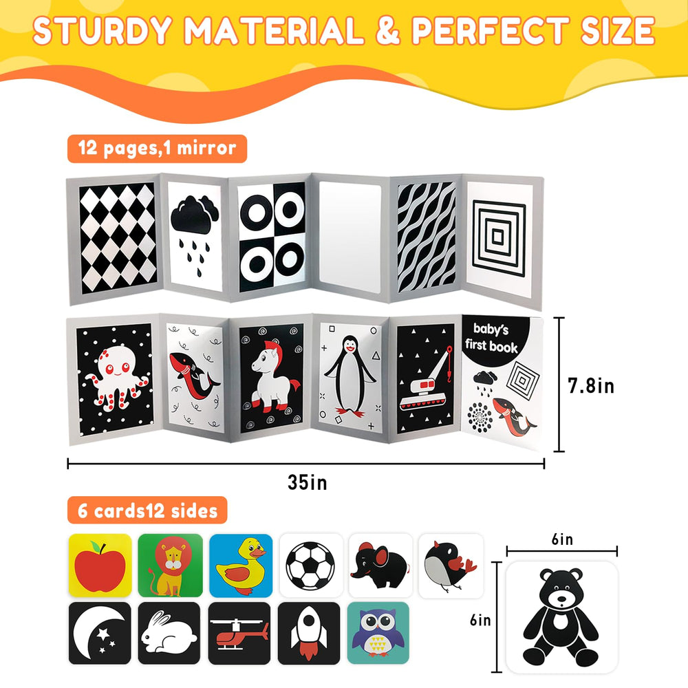 Zikhoobusik baby-safe mirror for reflective visual tracking and focus