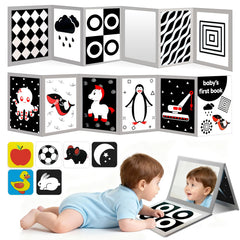Zikhoobusik high-contrast flashcards for newborn visual engagement during tummy time