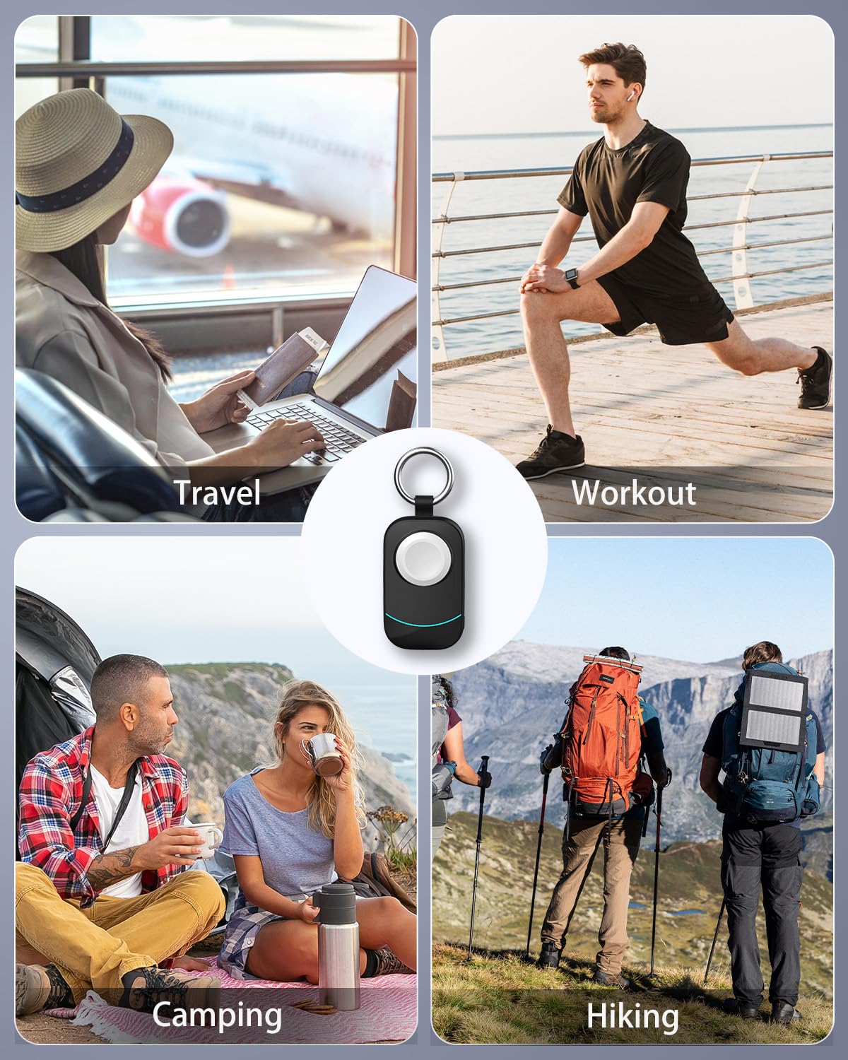 Zikker charger compatible with Apple Watch models across generations.