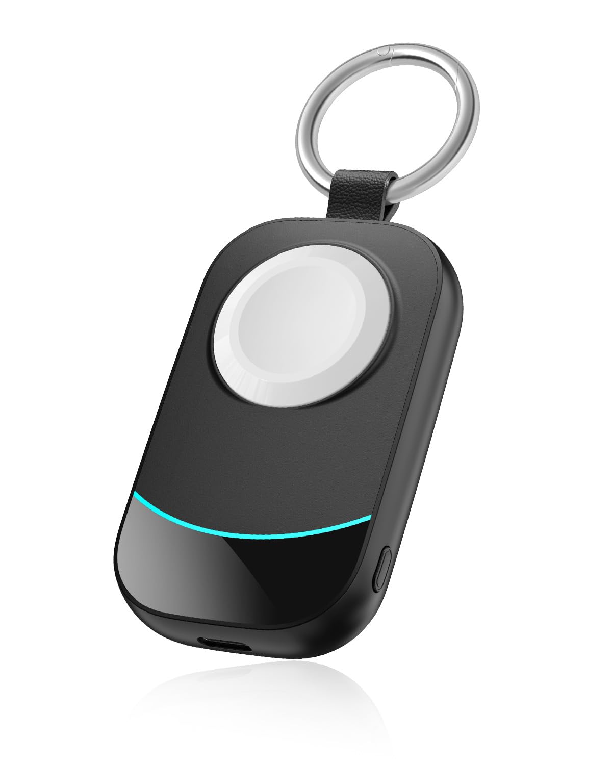 Zikker Apple Watch charger front view with magnetic alignment for easy charging.