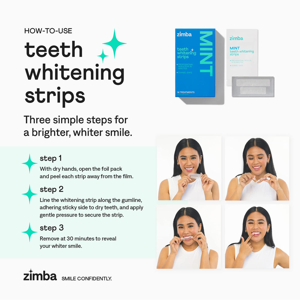 Zimba coconut-flavored strips target coffee, wine, and tobacco stains