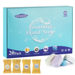 Zimwin 20-pack refill tablets ready to dispense in compatible foaming soap containers.
