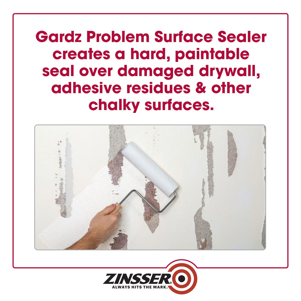 Low-odor Gardz creates a paintable matte film after drying