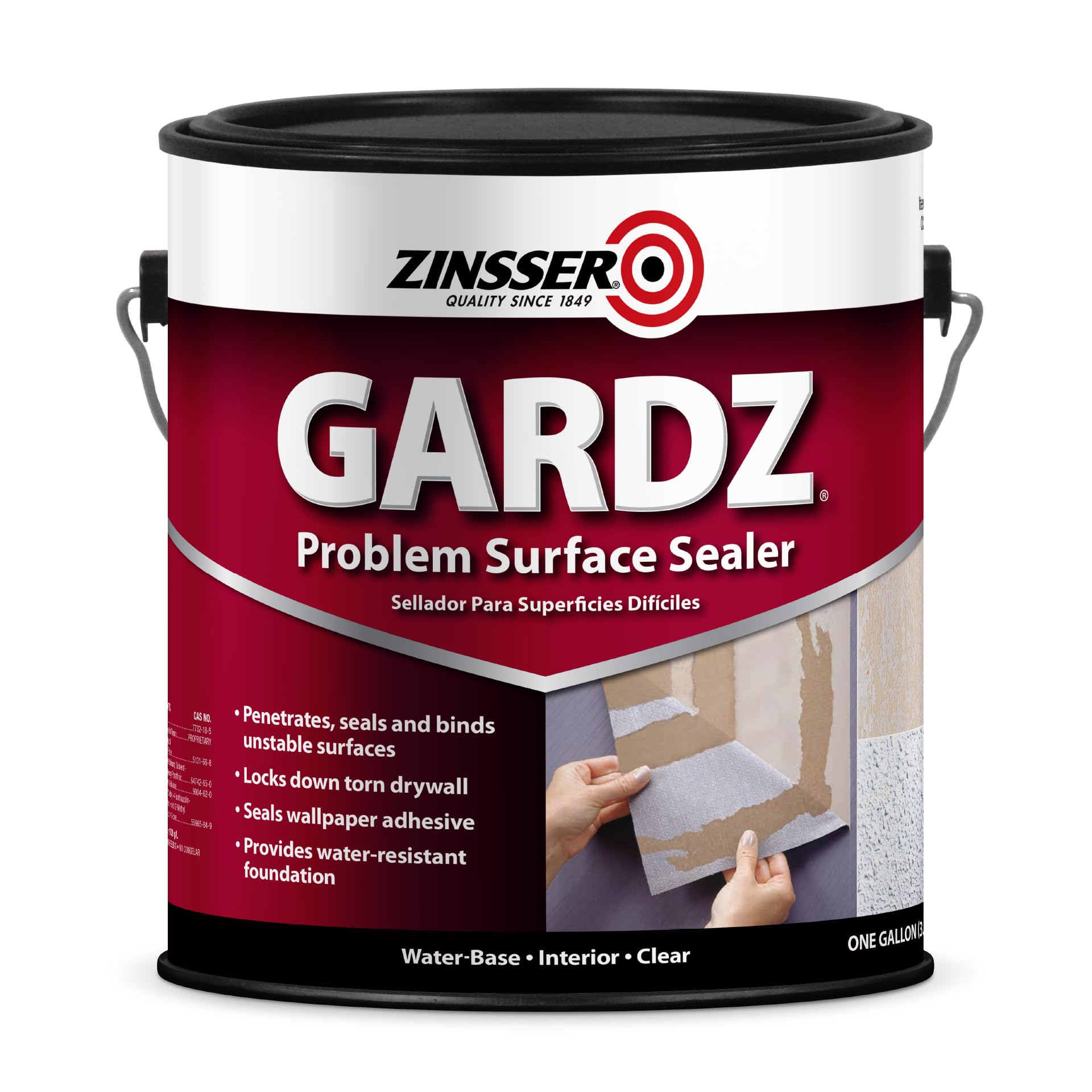 Zinsser Gardz sealer on porous surface ready for paint
