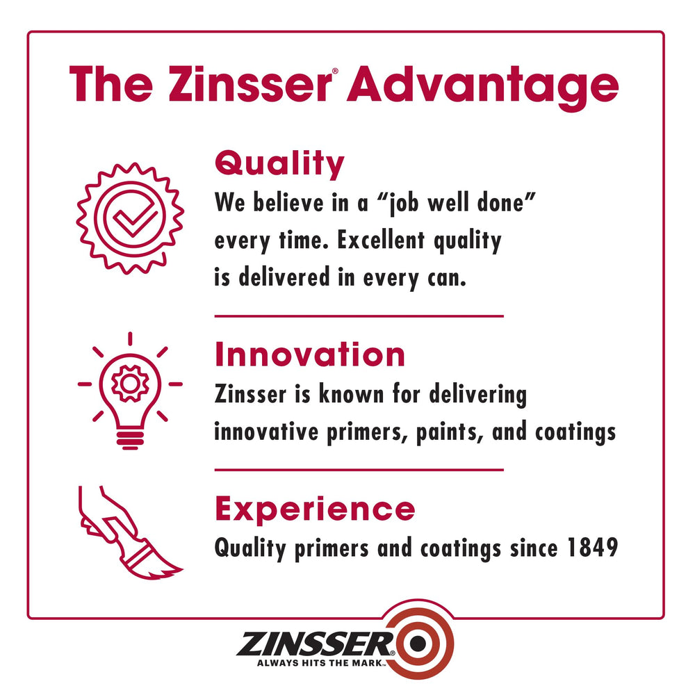 Zinsser Gardz provides a moisture-resistant base for interior walls