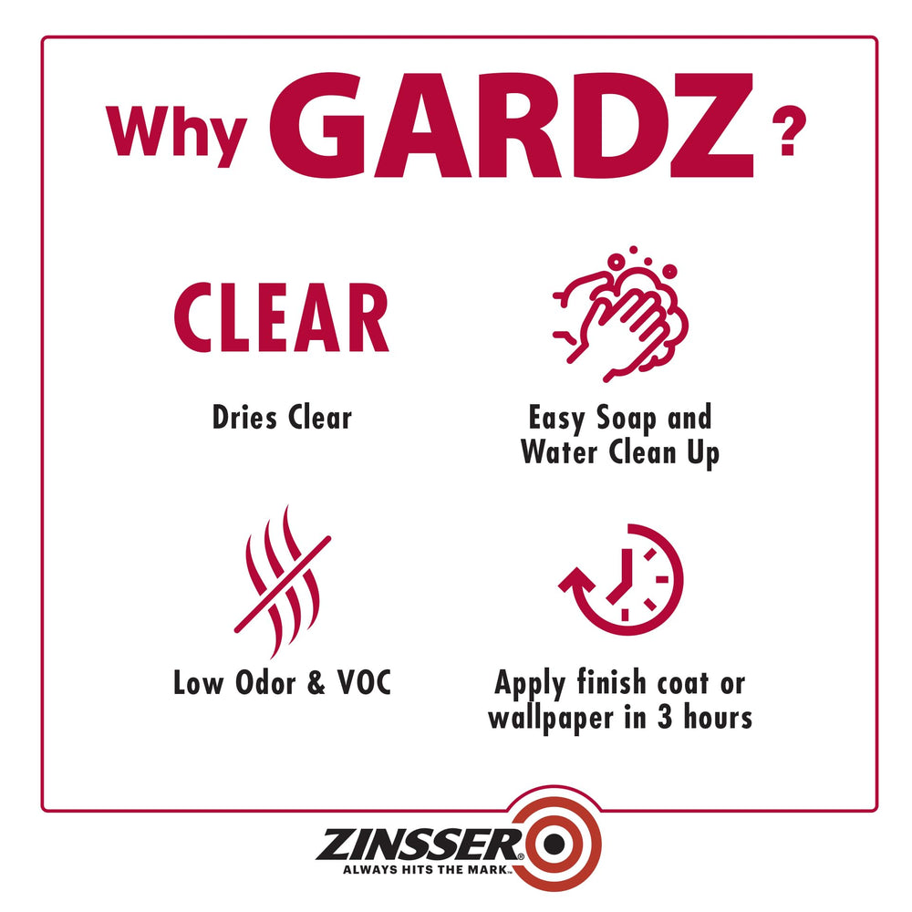 Gardz protects skim coats and spackling with a uniform seal