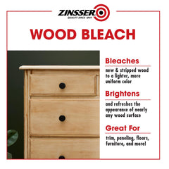 Zinsser Wood Bleach Kit applying with brush on paneling.