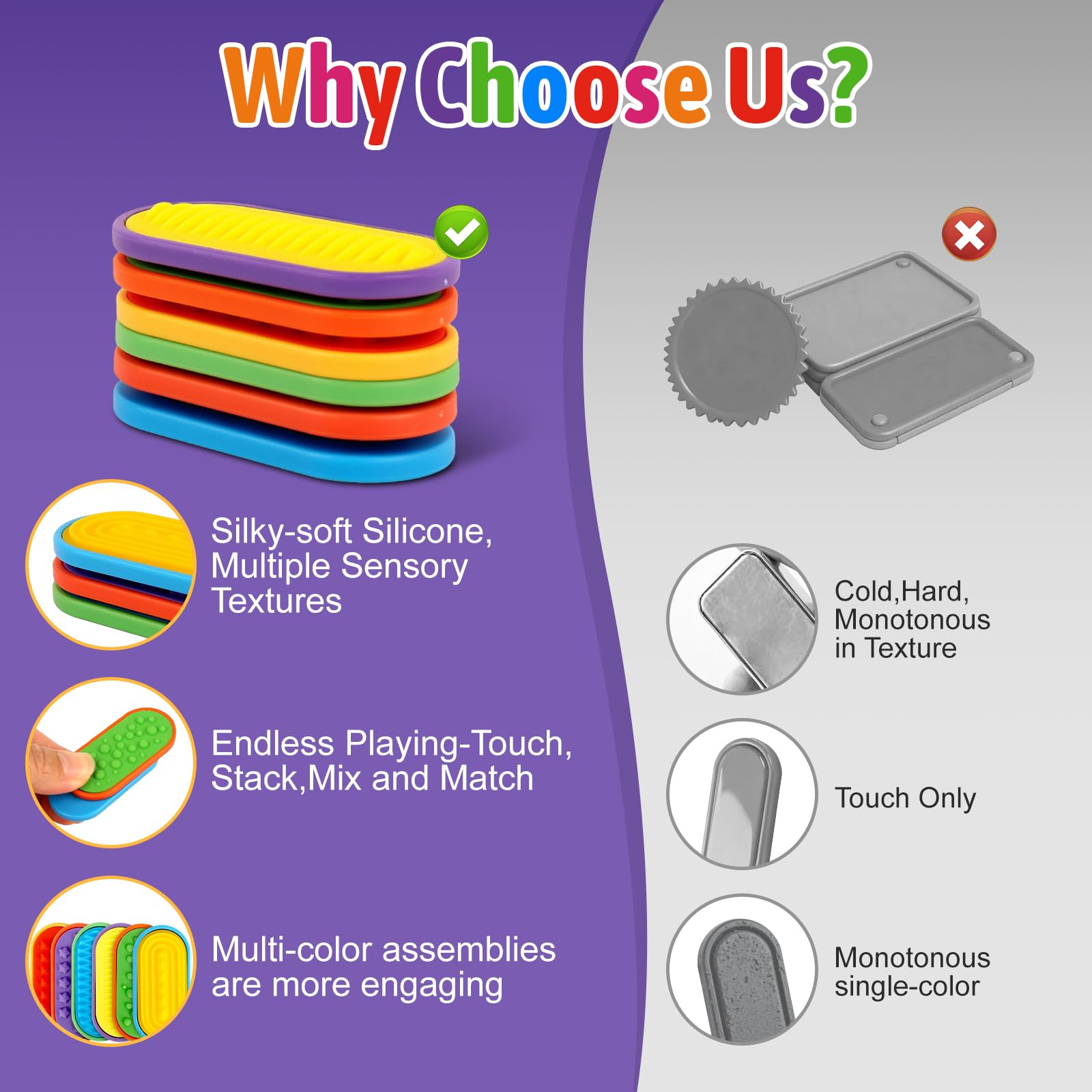 Ziogogco textured surface close-up for tactile sensory play.