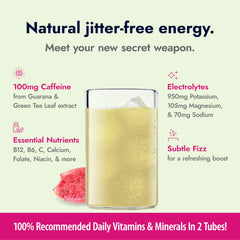 Zipfizz 16-20oz hydration bottle with quick mix and drink.