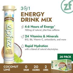 Zipfizz electrolyte blend for hydration during workouts.